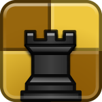 Vector drawing of chess category logo