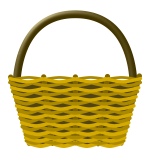 Empty shopping basket vector drawing