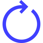 circular arrow blue