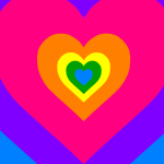 Color hearts SVG Animation