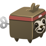 Sloth cube toy