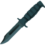 Knife with rubber handle vector graphics