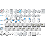 Collection of PC keyboard buttons