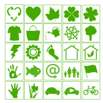 Eco vector icons images