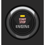 Engine start stop button vector illustration