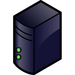 Color server icon vector image