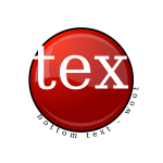 Vector image of fancy shiny red button for text