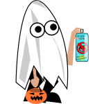 Ghost trick or treate vector image