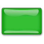 Gloss green square button vector clip art