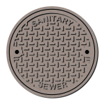 Maintenance holeaintenance hole cover large vector drawing