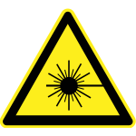 Radioactive hazard warning sign vector image