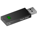 2GB flash disk vector image