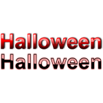Clean Halloween typography vector drawing