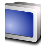 CRT display vector image
