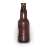 Vector graphics of brown beer bottle