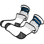 Athletic crew socks vector image