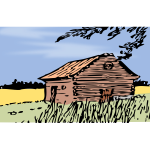 Vector graphics of barn