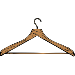 Coat hanger vector image