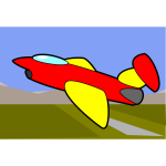 Cartoon image of an aircraft