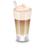 Vector clip art of cup of caffee Latte