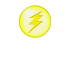 Vector drawing of yellow light icon