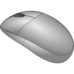 Cordless mouse vector drawing