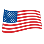 logo USA flag wave