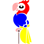 Cartoon image of a macaw