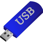 USB memory stick vector clip art