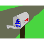 Vector graphics of home mailbo