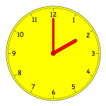 Analogue clock vector illustration
