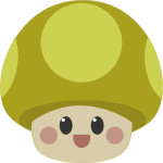 Mushroom icon cartoon
