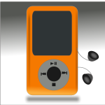iPod media player vector drawing