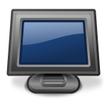 PC monitor vector illustration