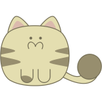 Cute cat vector image