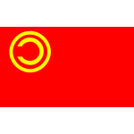 Copyleft flag vector