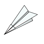 Paper plane vector illustration