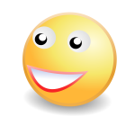 Cheeky smile smiley face icon vector image