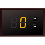 7-segments indicator. Play with buttons