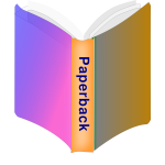 Paperback book icon vector image