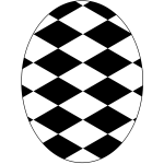 Black and white egg