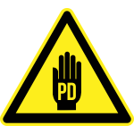 PD warning sign