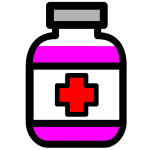 Medicine container vector image