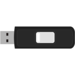 Sandisk Cruzer Micro USB memory stick vector clip art