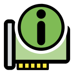 Vector graphics of primary hardware information KDE icon