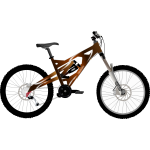 Vector drawing of professional city bike