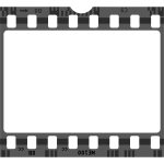 Vector image of blank film strip