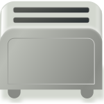 Vector image of simple toaster