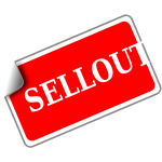 Sellout vector sticker