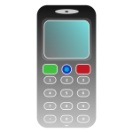 Simple cell phone vector drawing